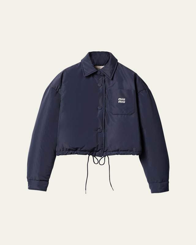 Oversized Crop Down Jacket